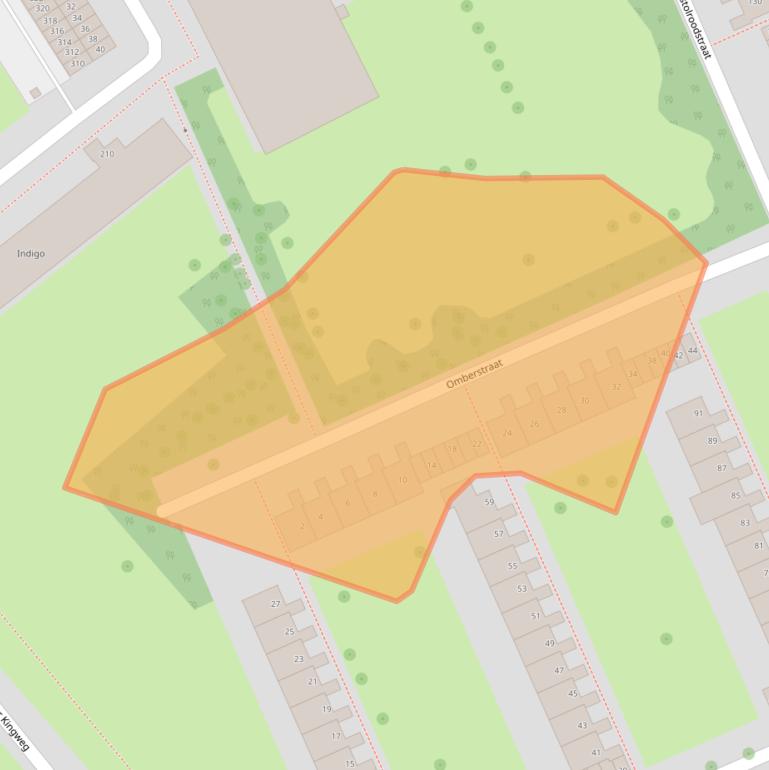 Kaart van postcodegebied 1503NT.