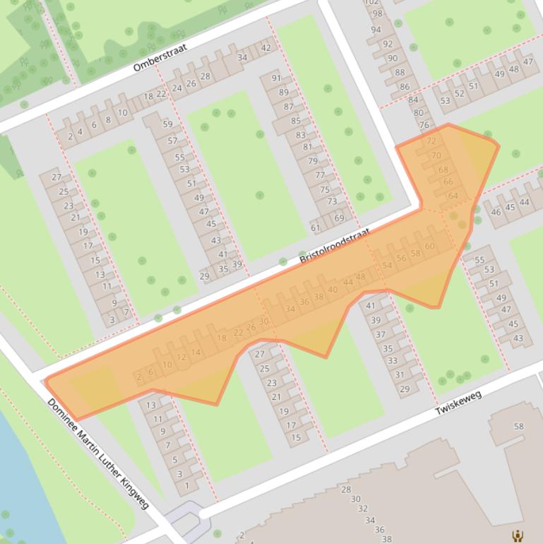 Kaart van postcodegebied 1503NX.