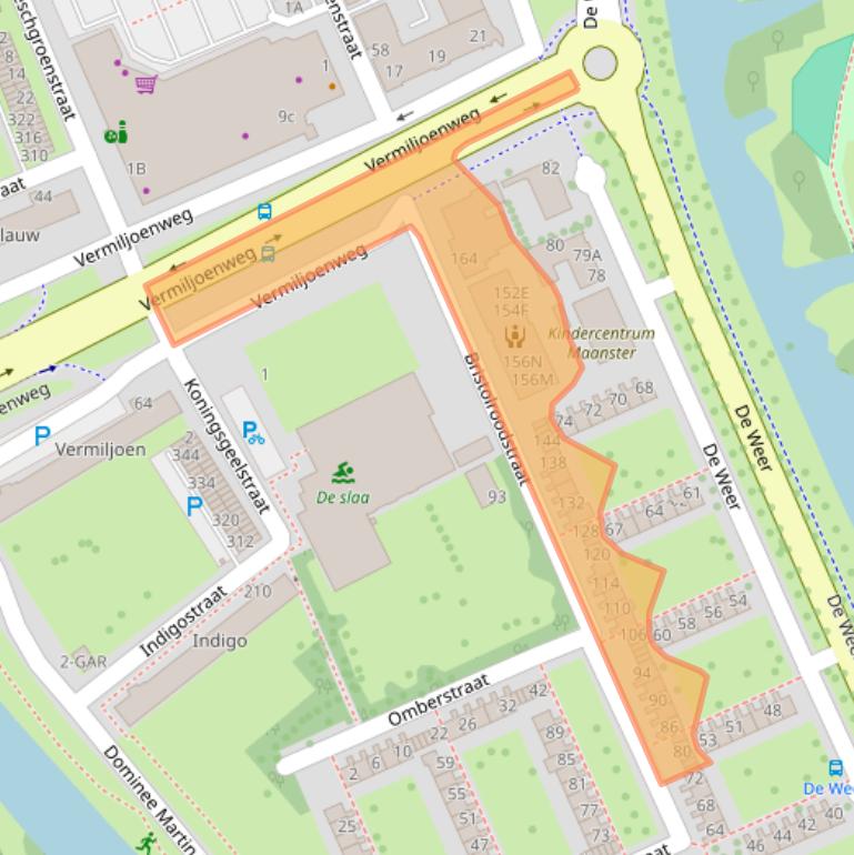 Kaart van postcodegebied 1503NZ.