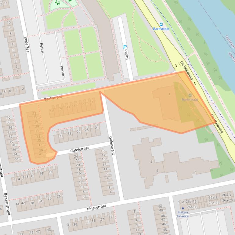Kaart van postcodegebied 1503TK.