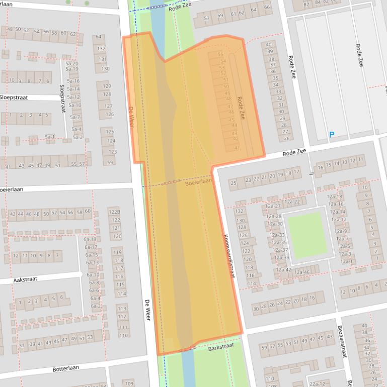 Kaart van postcodegebied 1503TR.
