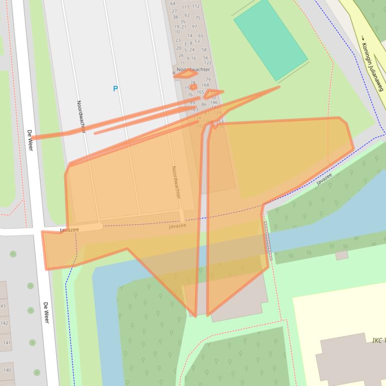 Kaart van postcodegebied 1503VN.