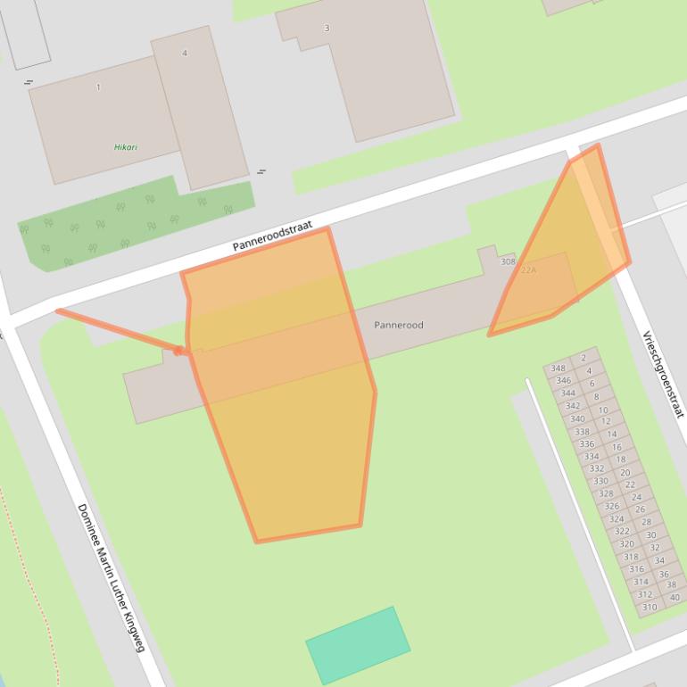 Kaart van postcodegebied 1503XA.