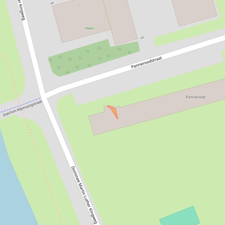 Kaart van postcodegebied 1503XC.