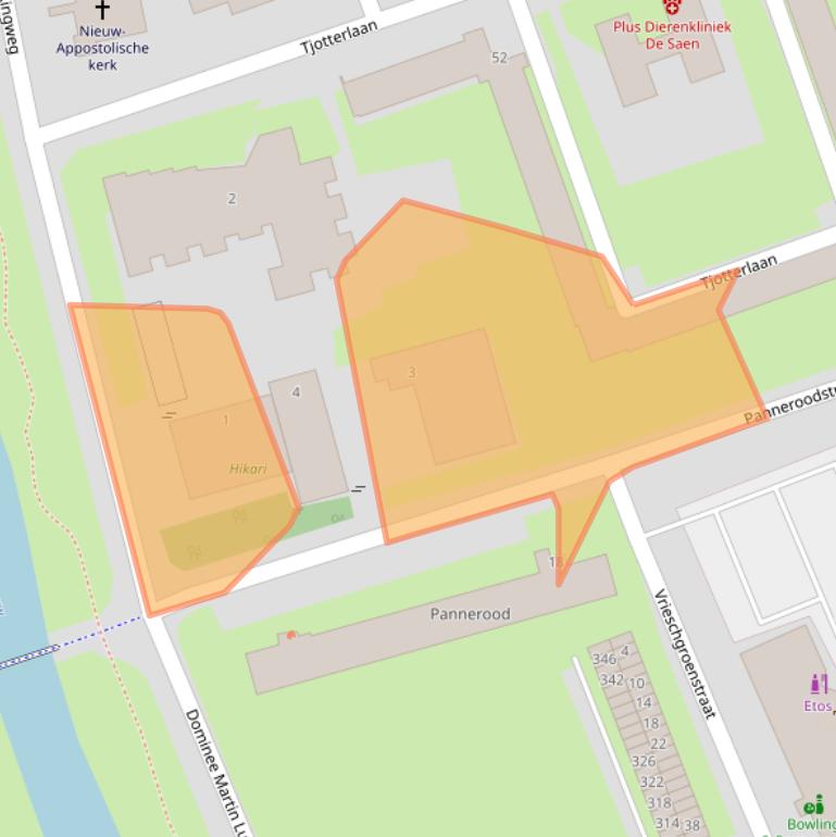 Kaart van postcodegebied 1503XH.