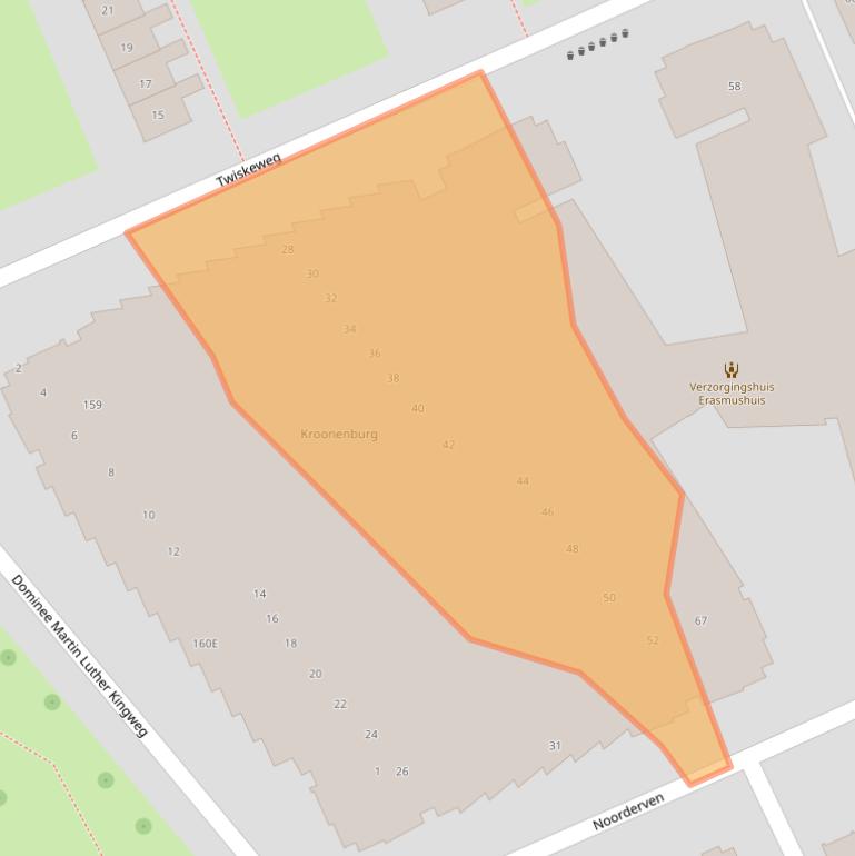 Kaart van postcodegebied 1504AD.