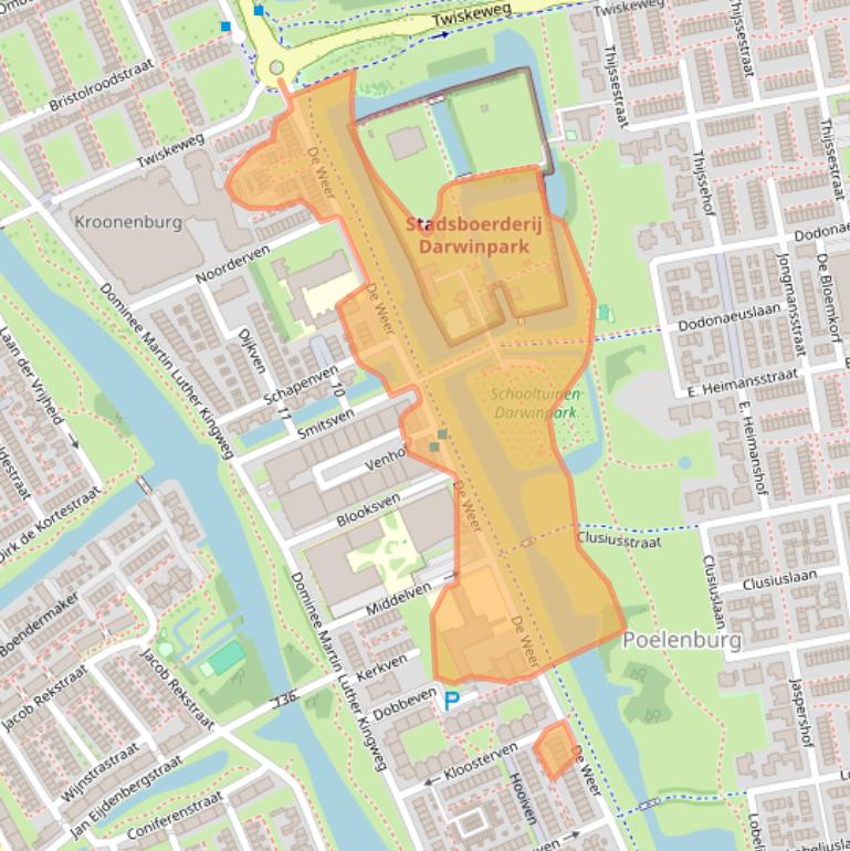 Kaart van postcodegebied 1504AH.