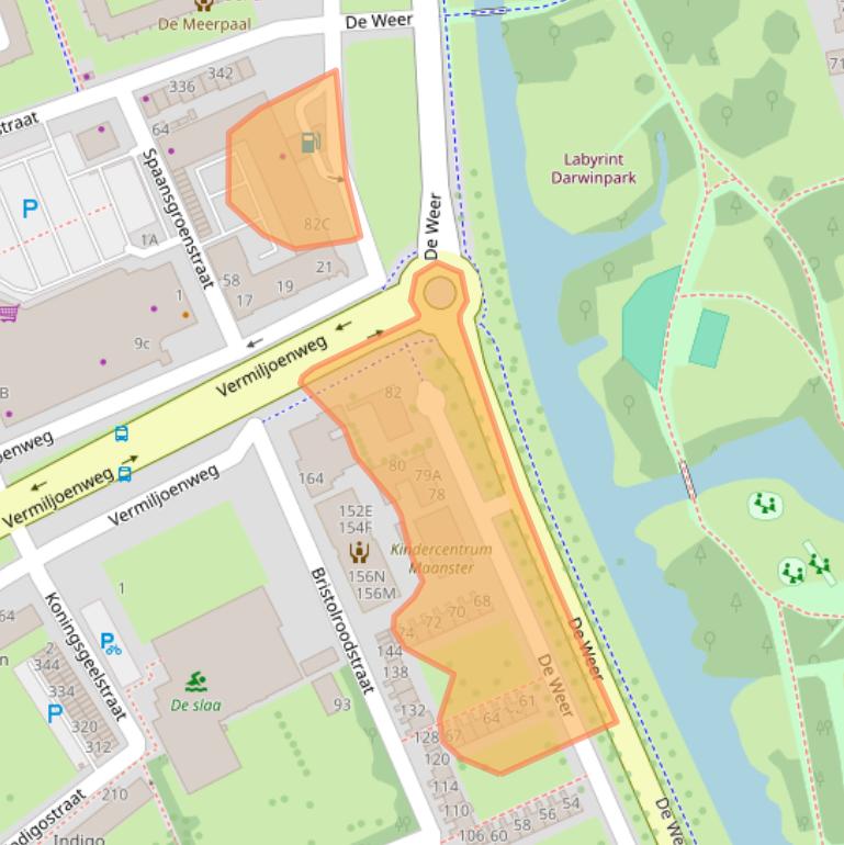 Kaart van postcodegebied 1504AK.