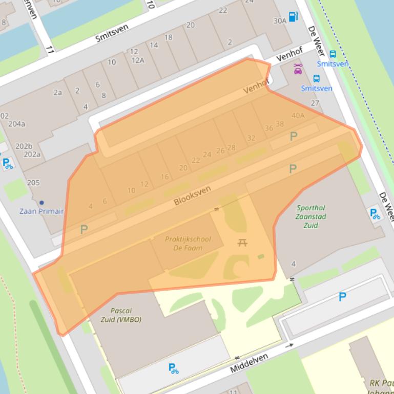 Kaart van postcodegebied 1504AN.