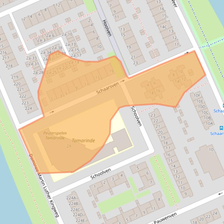 Kaart van postcodegebied 1504AS.