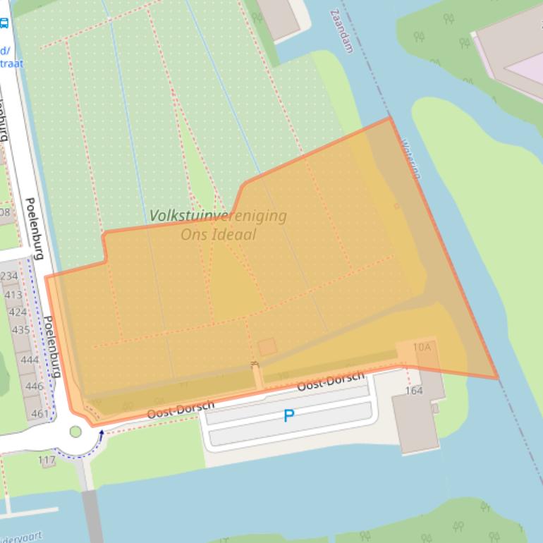 Kaart van postcodegebied 1504BH.