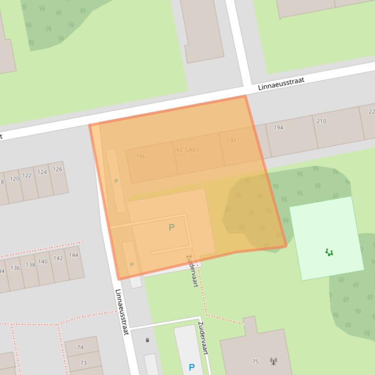 Kaart van postcodegebied 1504CK.