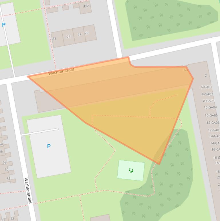 Kaart van postcodegebied 1504CW.