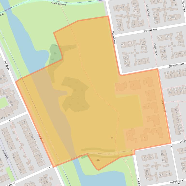 Kaart van postcodegebied 1504GA.