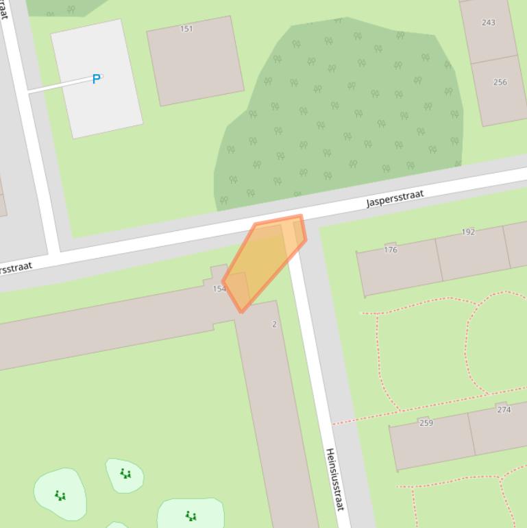 Kaart van postcodegebied 1504GJ.