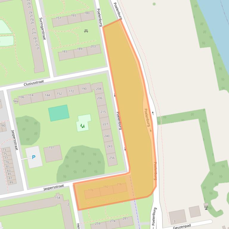 Kaart van postcodegebied 1504GL.