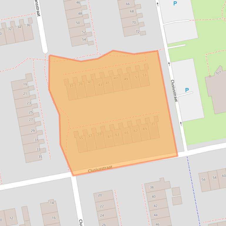 Kaart van postcodegebied 1504HD.