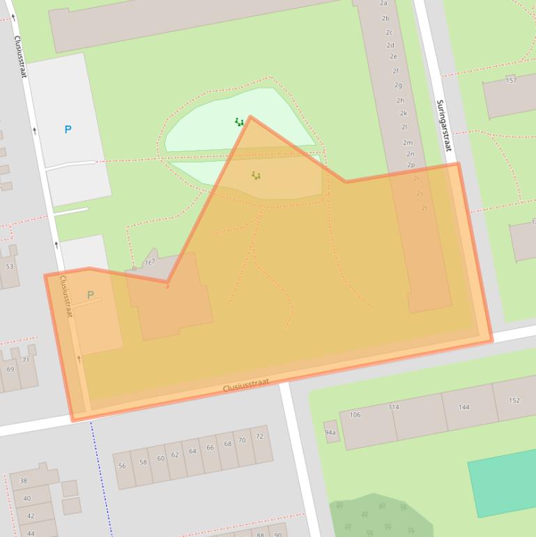 Kaart van postcodegebied 1504HE.