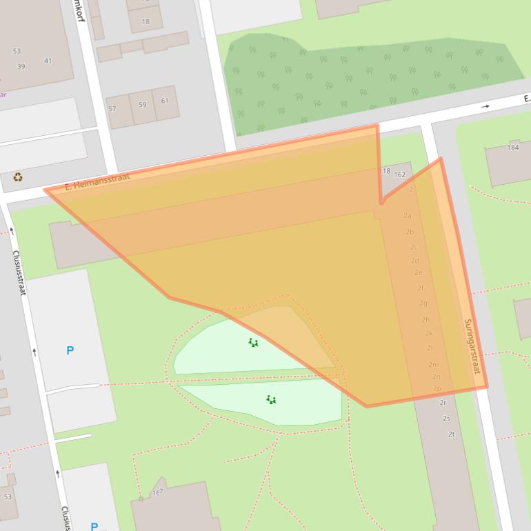 Kaart van postcodegebied 1504HN.