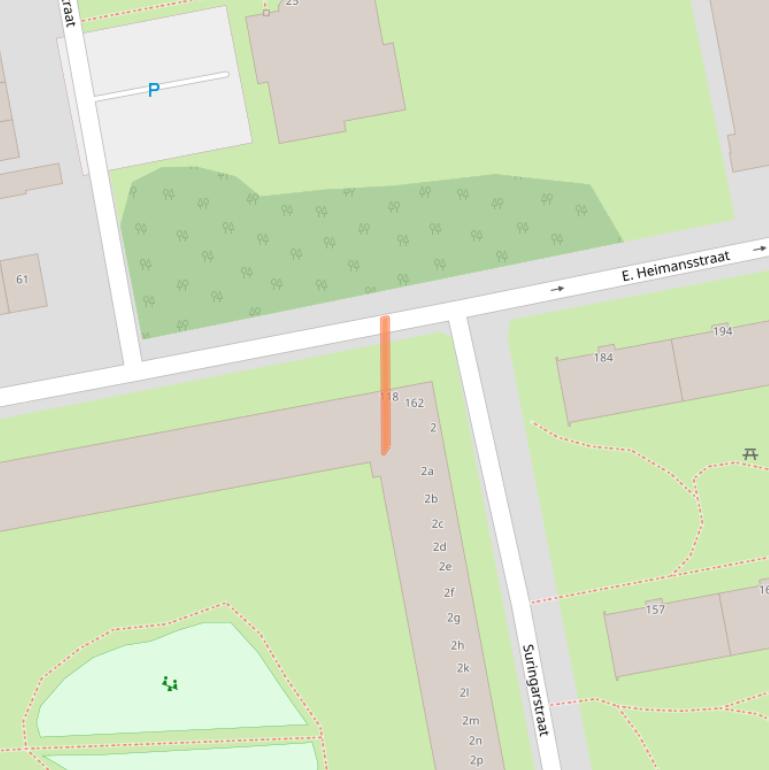 Kaart van postcodegebied 1504HP.