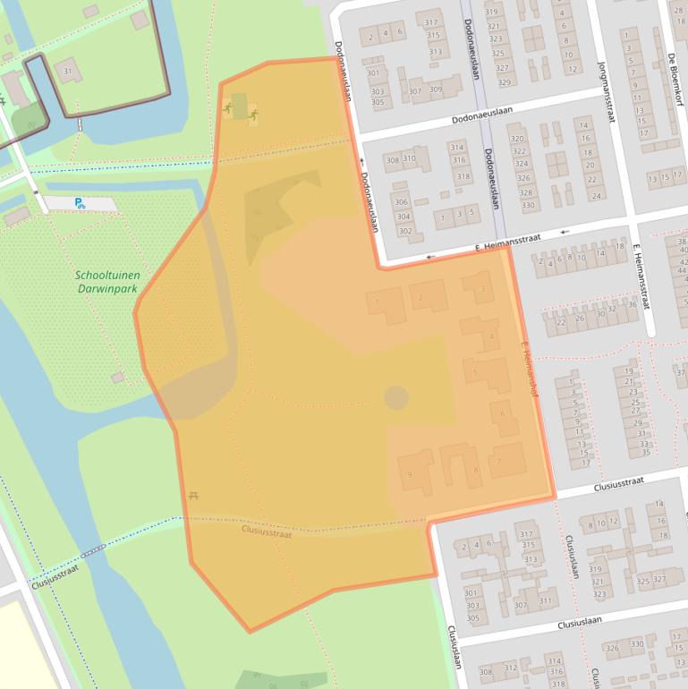 Kaart van postcodegebied 1504JA.