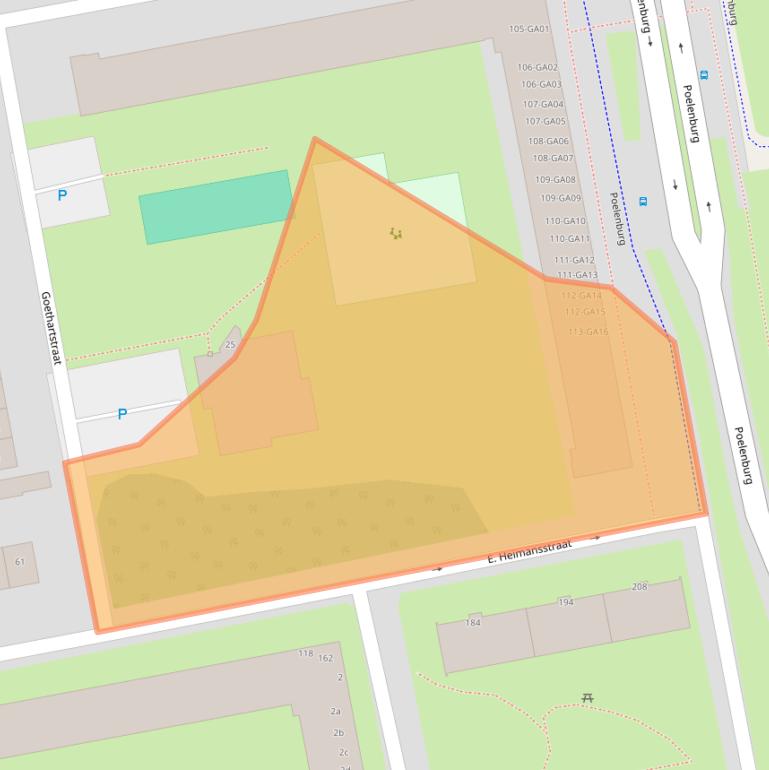 Kaart van postcodegebied 1504JL.