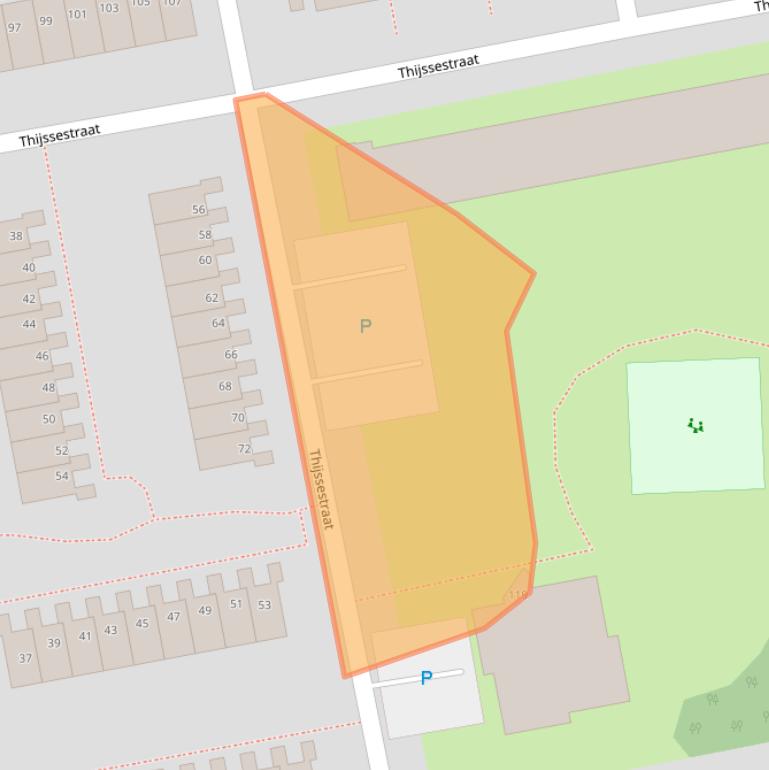Kaart van postcodegebied 1504KG.