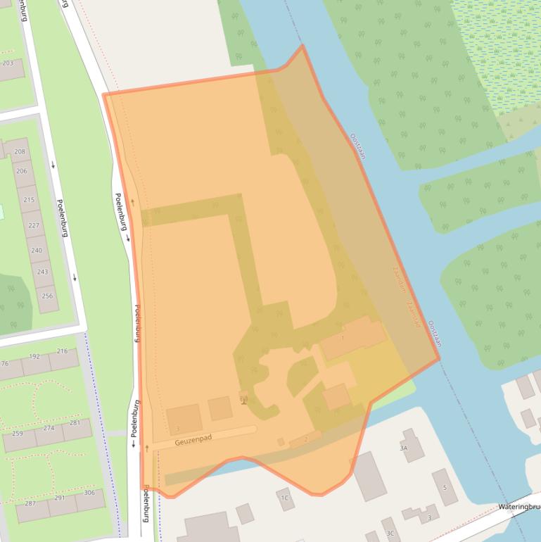 Kaart van postcodegebied 1504NZ.