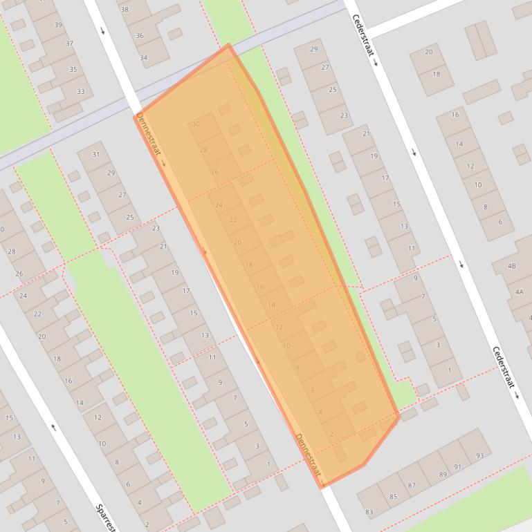 Kaart van postcodegebied 1505AH.