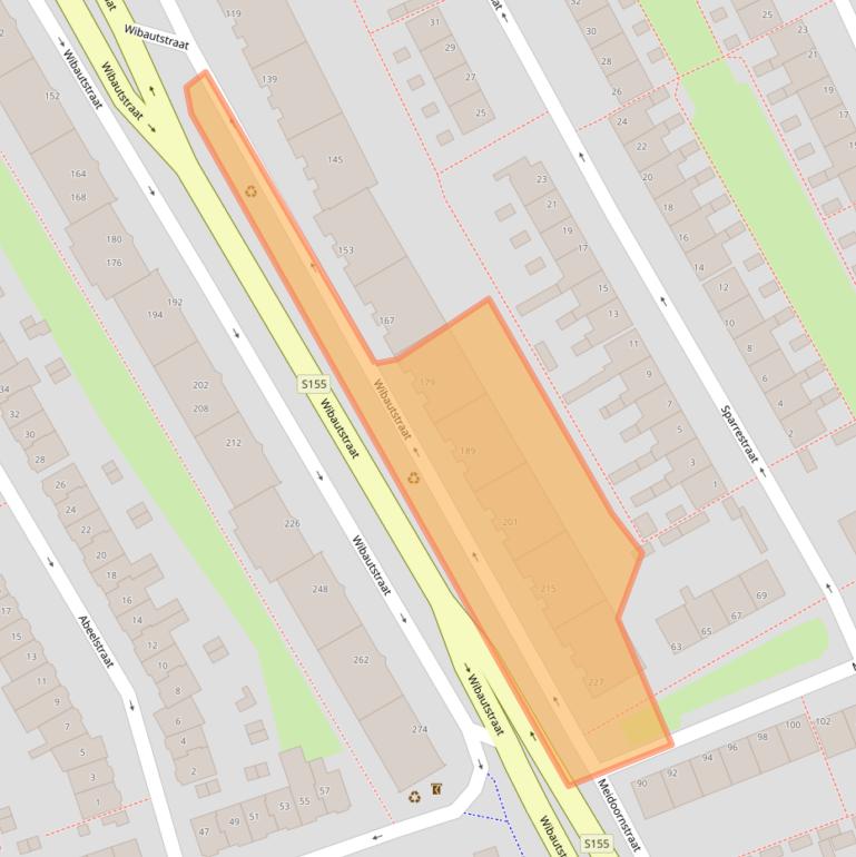 Kaart van postcodegebied 1505CE.