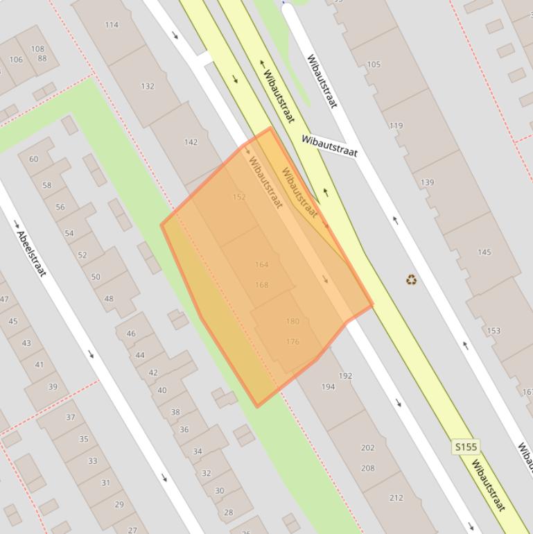 Kaart van postcodegebied 1505CK.