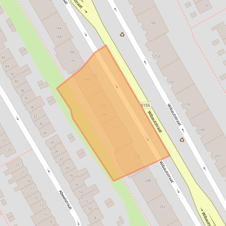 Kaart van postcodegebied 1505CL.