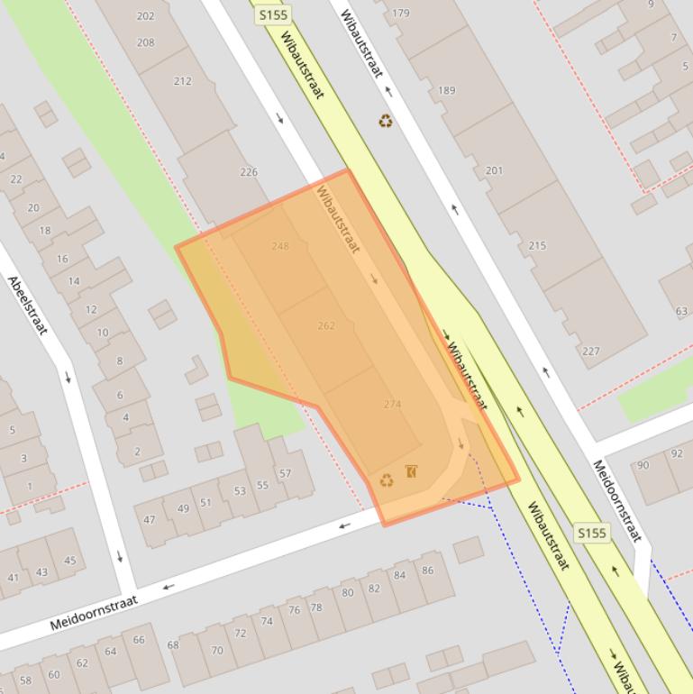 Kaart van postcodegebied 1505CM.