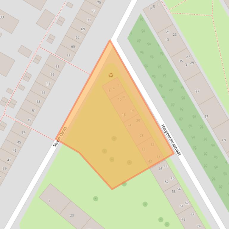 Kaart van postcodegebied 1505CR.