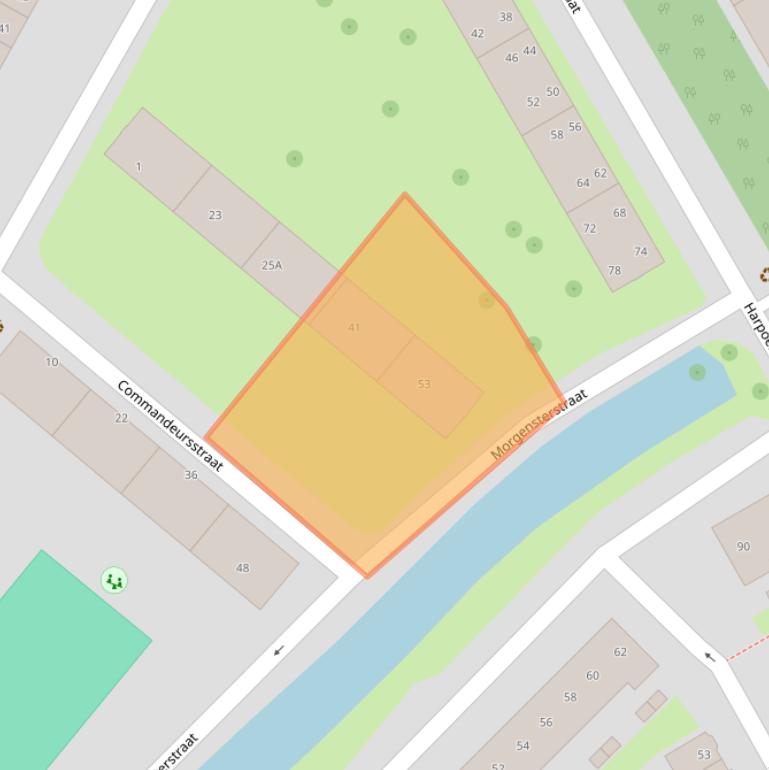 Kaart van postcodegebied 1505CV.