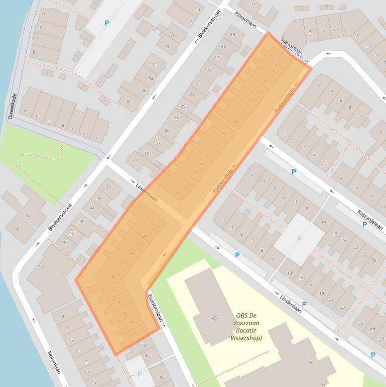 Kaart van postcodegebied 1505GG.