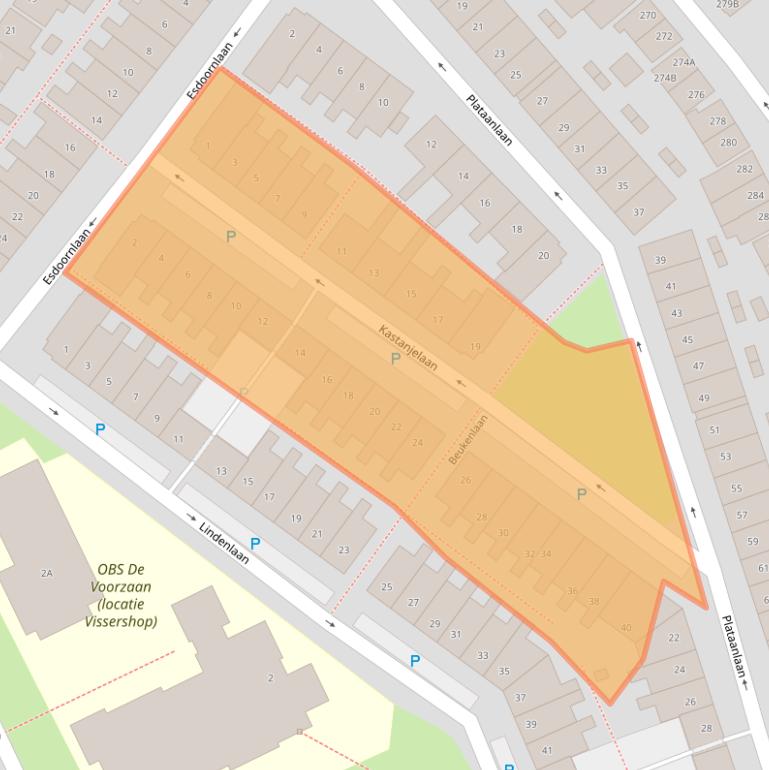 Kaart van postcodegebied 1505GL.