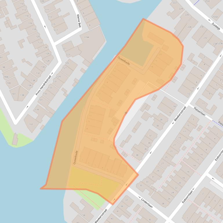 Kaart van postcodegebied 1505GM.