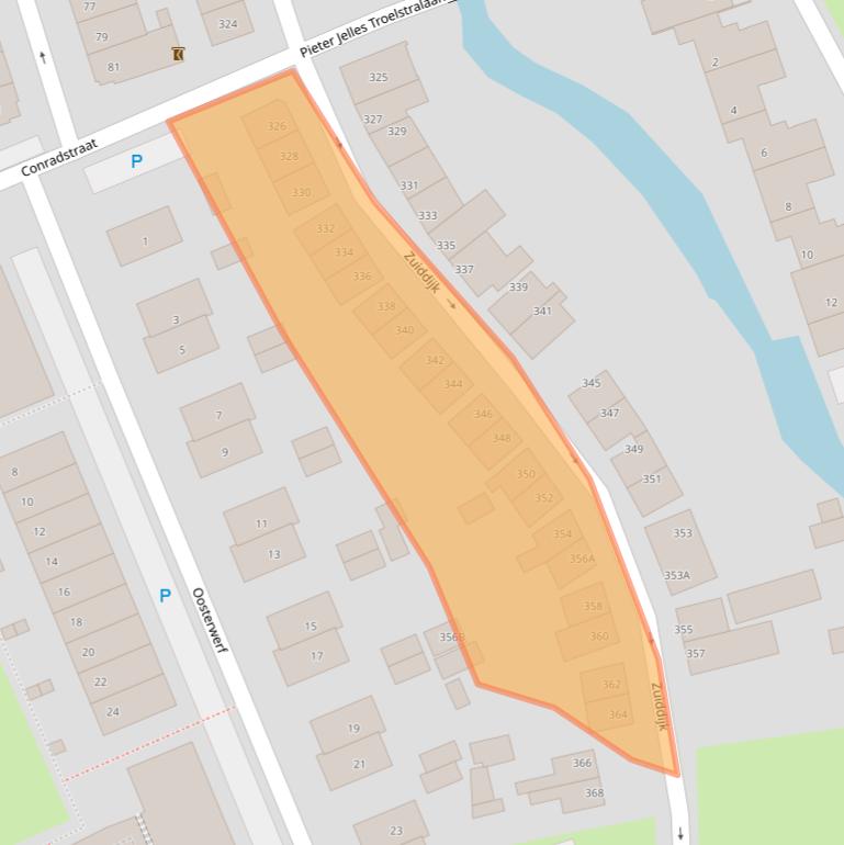 Kaart van postcodegebied 1505HD.