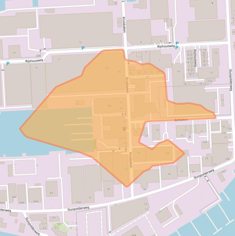 Kaart van postcodegebied 1505HS.