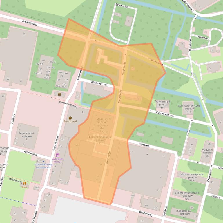 Kaart van postcodegebied 1505RJ.