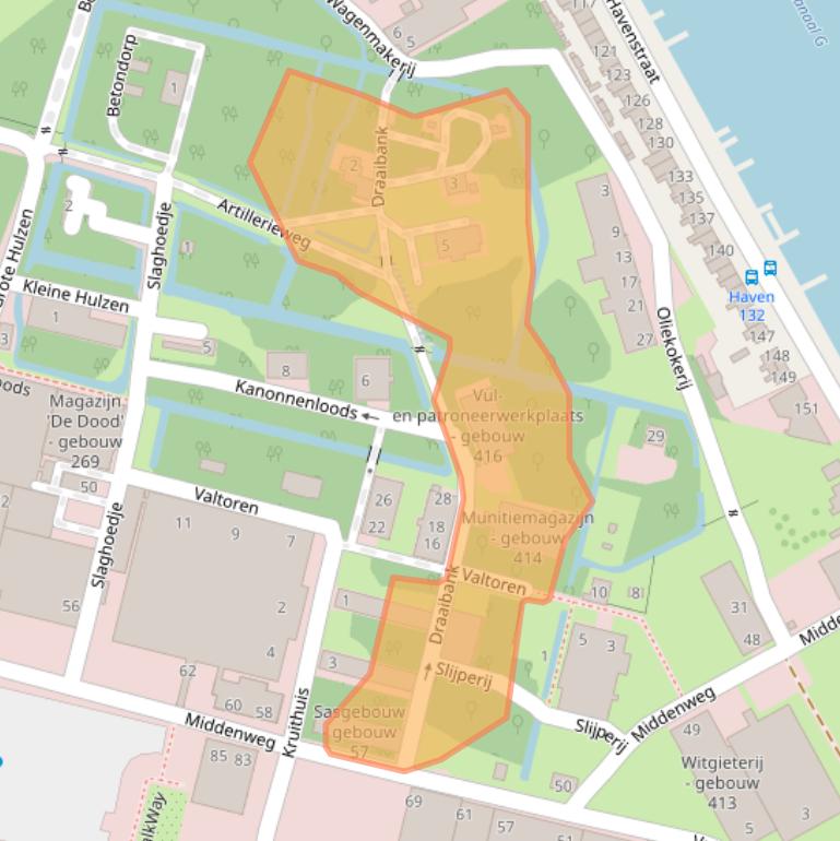 Kaart van postcodegebied 1505RN.