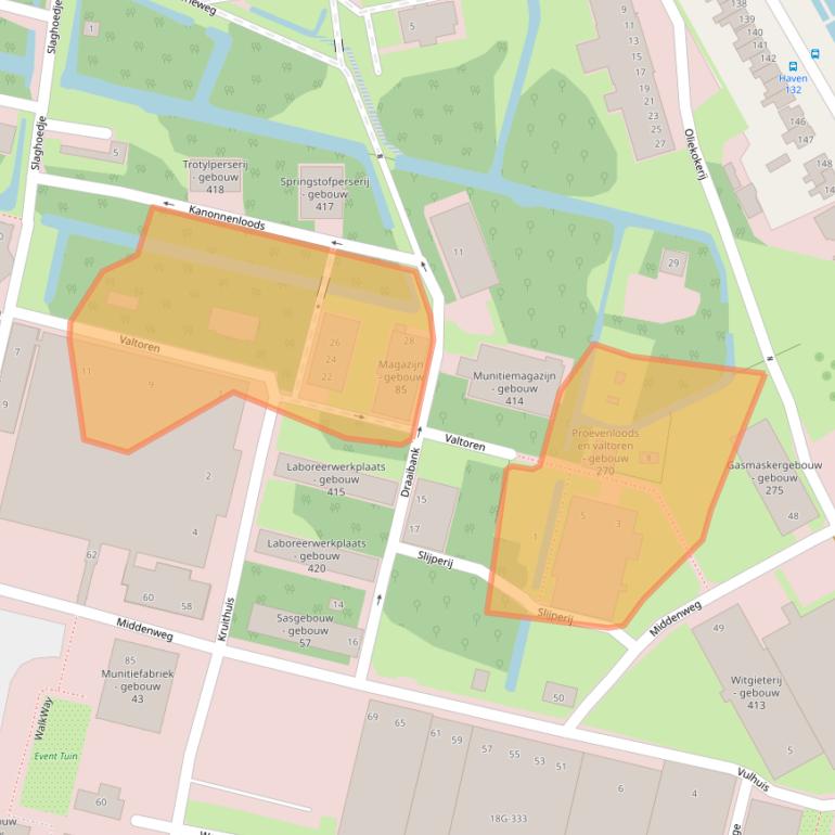 Kaart van postcodegebied 1505RV.