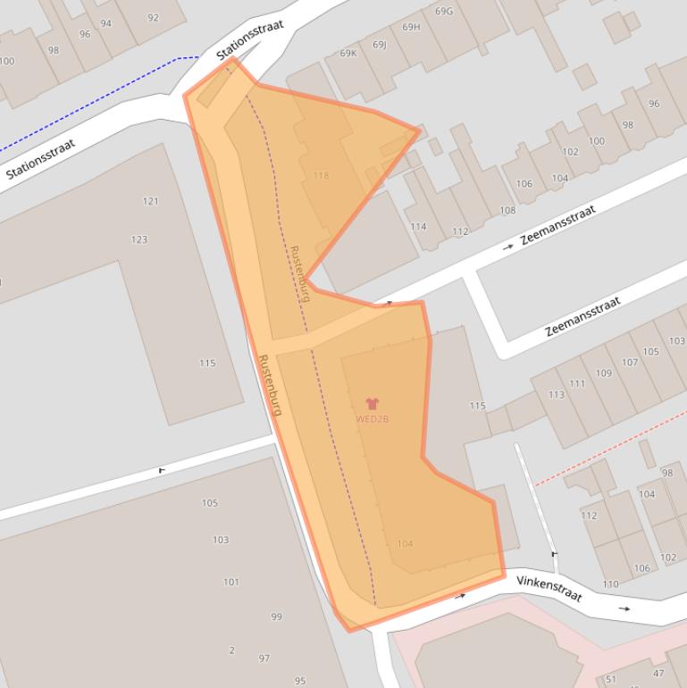 Kaart van postcodegebied 1506AZ.