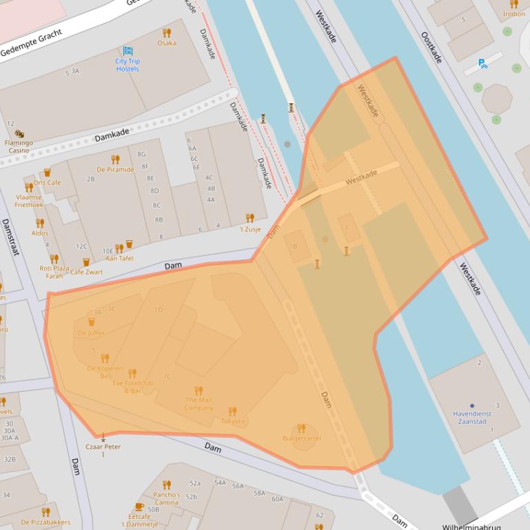 Kaart van postcodegebied 1506BC.