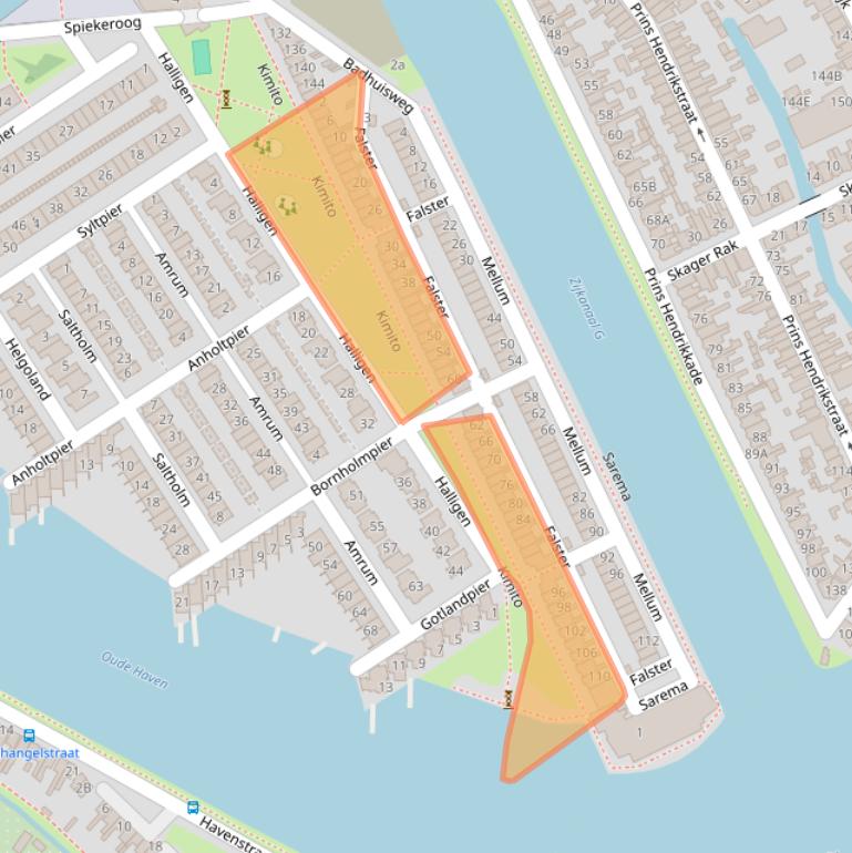 Kaart van postcodegebied 1506BN.