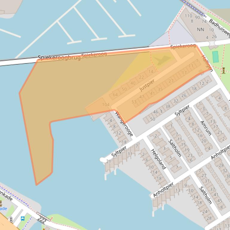 Kaart van postcodegebied 1506BZ.