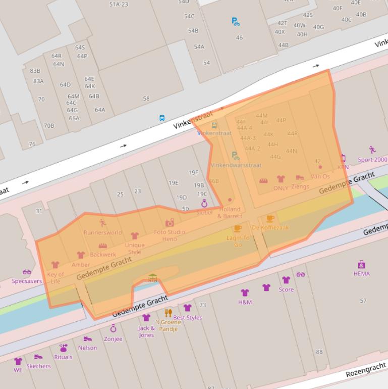 Kaart van postcodegebied 1506CH.
