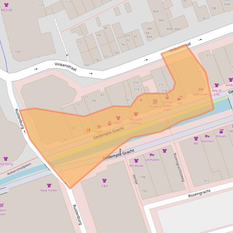 Kaart van postcodegebied 1506CJ.