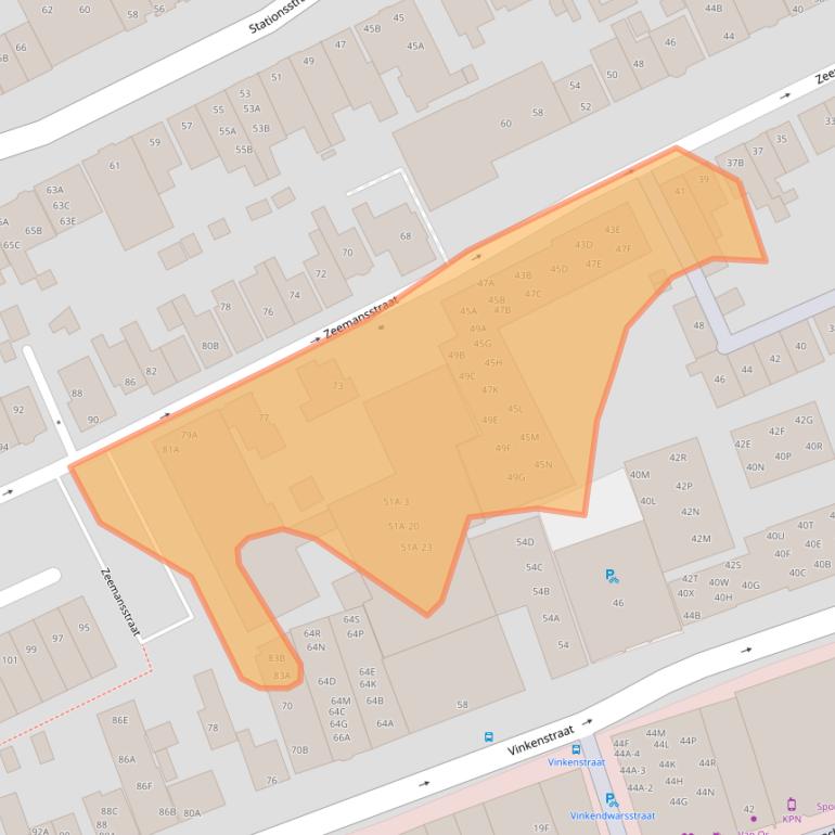 Kaart van postcodegebied 1506CT.